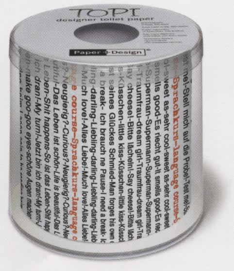 1 Rolle bedrucktes Toilettenpapier - 3-lagig - 200 Blatt Topi Please read me,  Everyday,  Everyday,  bedrucktes Toilettenpapier