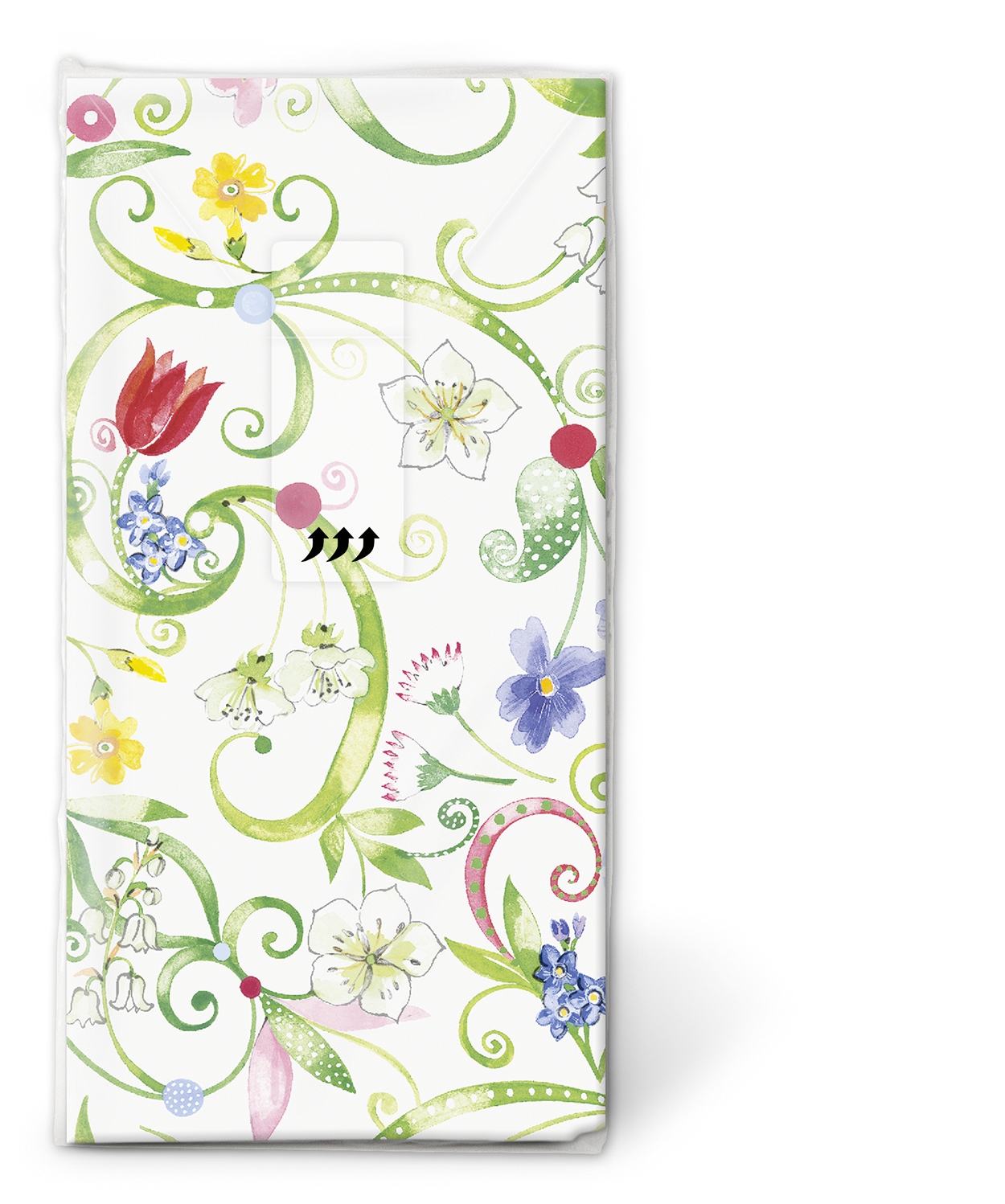 10 bedruckte Taschentücher Floral pattern,  Blumen,  Frühjahr,  bedruckte papiertaschentücher,  Blumen Muster
