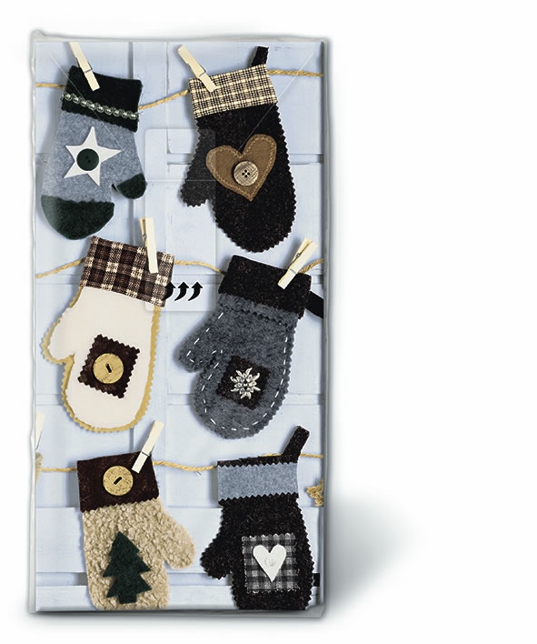 10 bedruckte Taschentücher Xmas mitten,  Weihnachten,  bedruckte papiertaschentücher