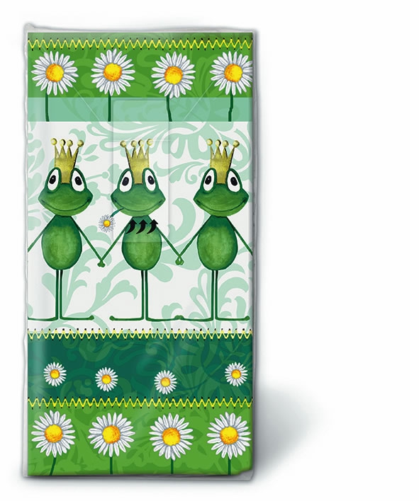 10 bedruckte Taschentücher Royal family,  Blumen,  Tiere,  Everyday,  bedruckte papiertaschentücher,  Frösche,  Gänseblümchen