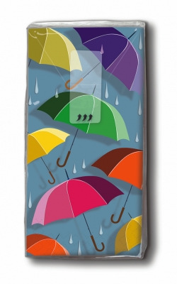 10 bedruckte Taschentücher Umbrellas,  Sonstiges,  Everyday,  bedruckte papiertaschentücher
