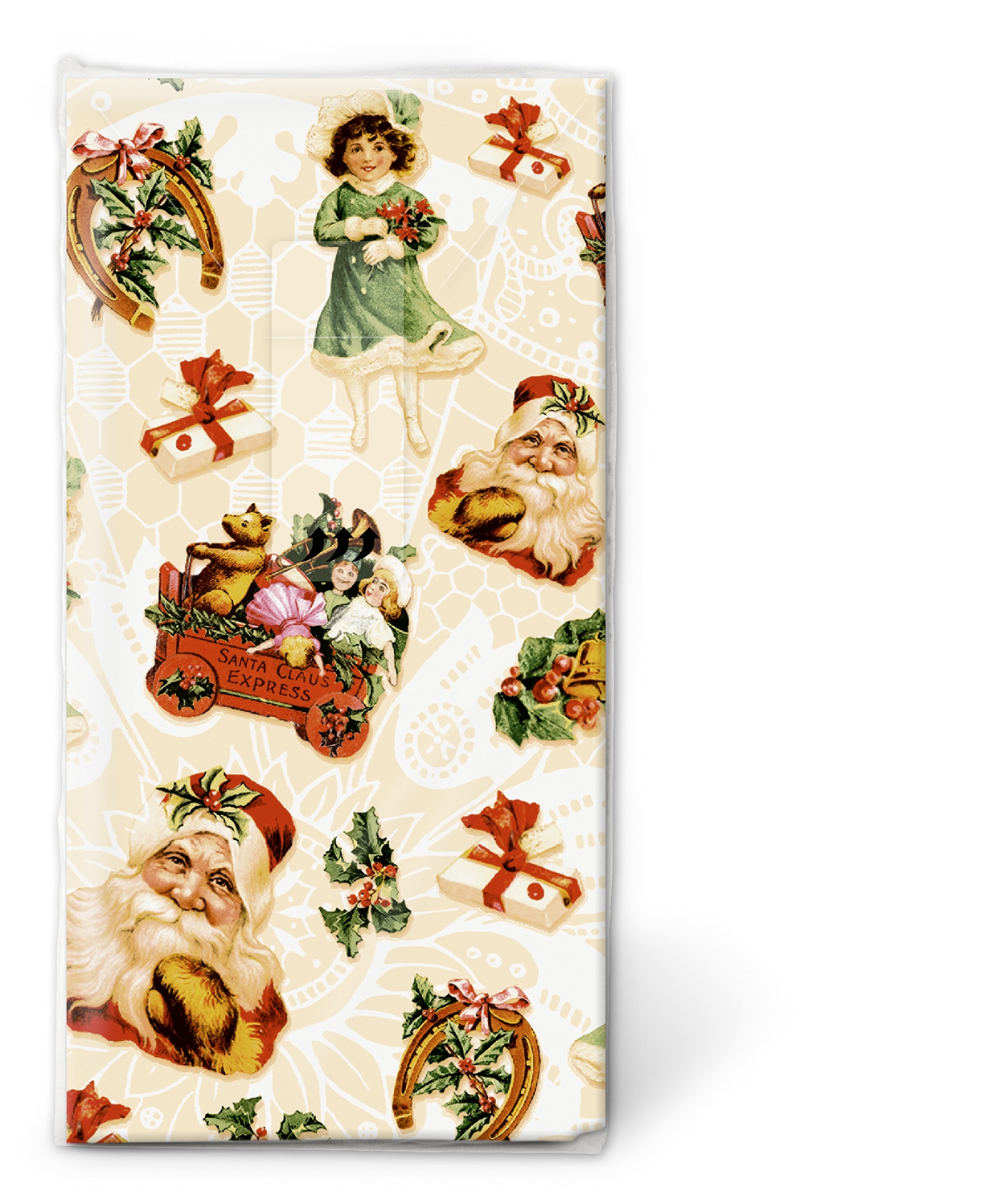 10 bedruckte Taschentücher Christmas stickers,  Weihnachten,  bedruckte papiertaschentücher