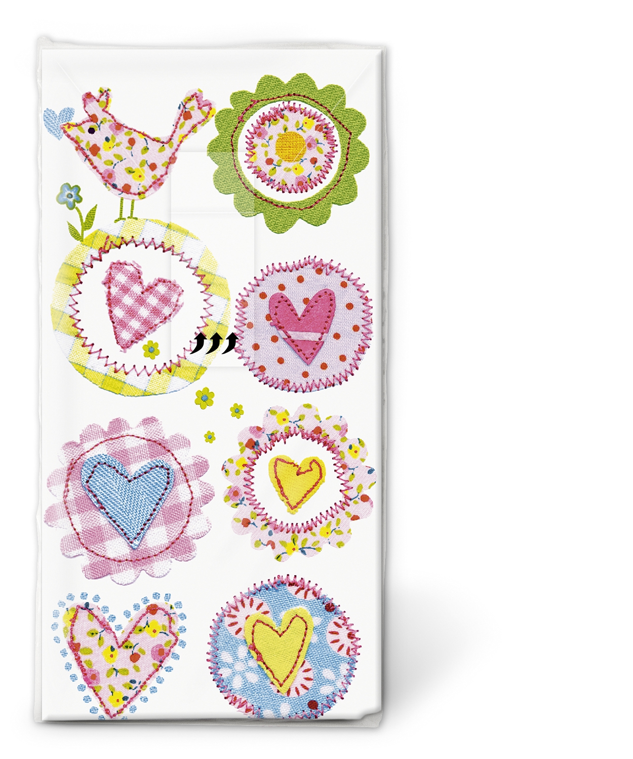 10 bedruckte Taschentücher TT Lovely hearts,  Ereignisse,  Sommer,  bedruckte papiertaschentücher,  Herzen