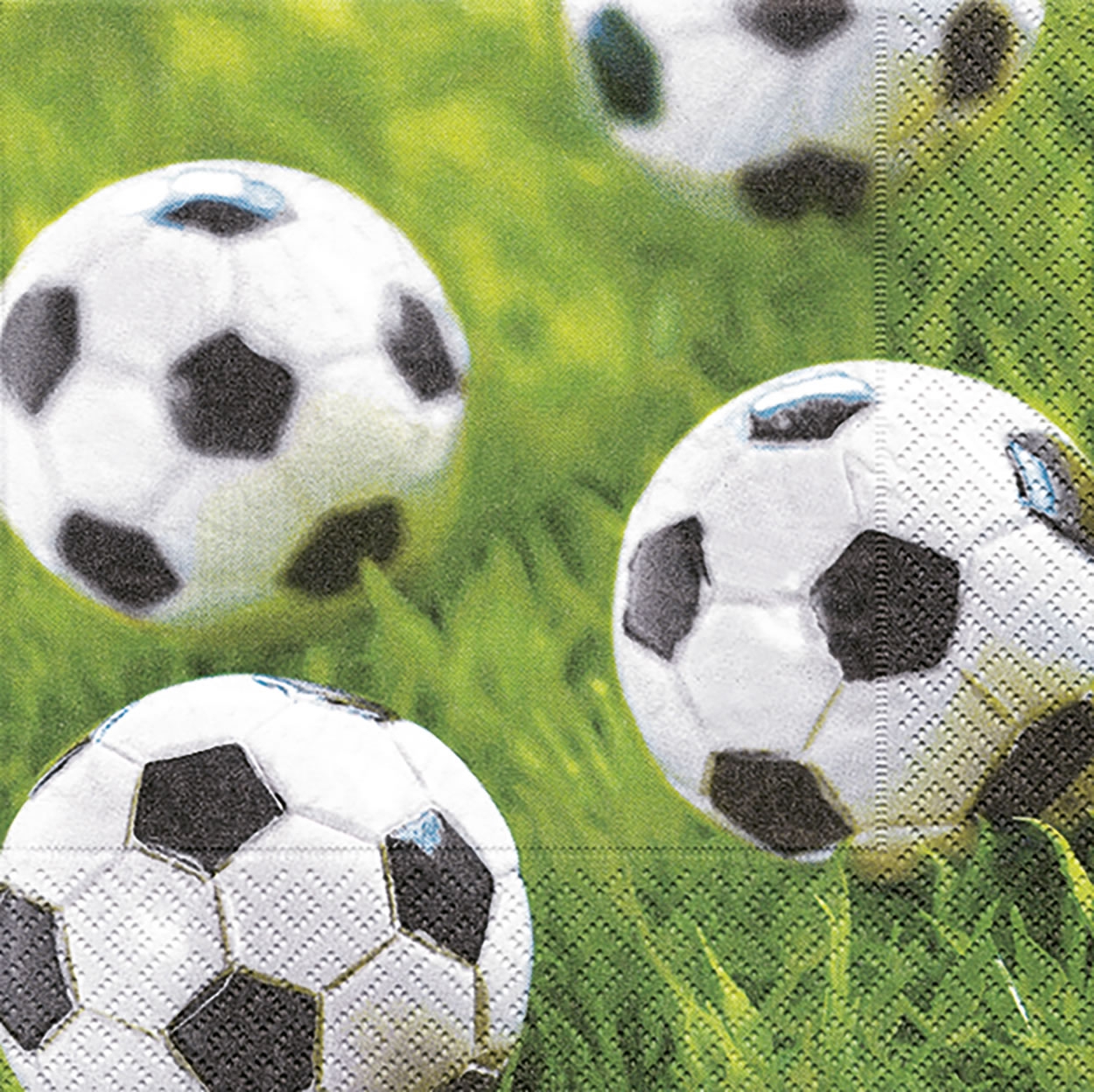 20 Servietten - 25 x 25 cm Go for goal,  Sport - Fußball,  Sommer,  cocktail servietten
