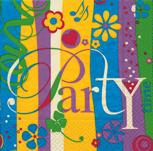 20 Servietten - 25 x 25 cm Go out to party,  Sonstiges - Schriften,  Ereignisse - Feier,  Everyday,  cocktail servietten