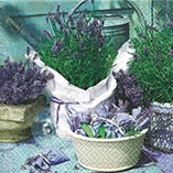 20 Servietten - 33 x 33 cm Scent of lavender,  Regionen - Mediteran,  Blumen - Lavendel,  Sommer,  lunchservietten