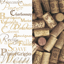 20 Servietten - 33 x 33 cm Wine tasting,  Sonstiges - Schriften,  Sonstiges -  Sonstiges,  Ereignisse -  Sonstige,  Everyday,  lunchservietten,  Korken