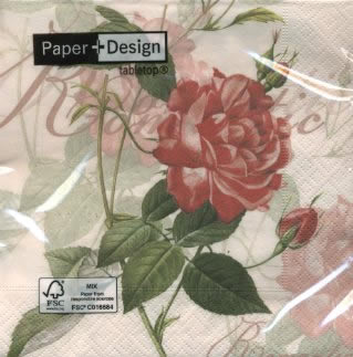 20 Servietten - 33 x 33 cm Classic rose,  Blumen - Rosen,  Sommer,  lunchservietten