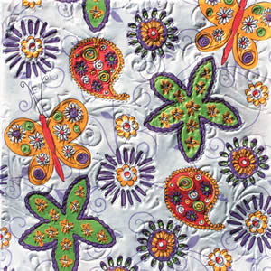 16 Servietten - 33 x 33 cm Moments Fantasy - geprägt,  Blumen -  Sonstige,   geprägte Servietten,  Frühjahr,  lunchservietten
