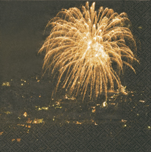 20 Servietten - 33 x 33 cm Merano,  Ereignisse - Feier,  Weihnachten,  lunchservietten,  Feuerwerk