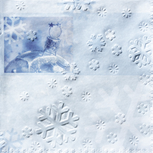 16 Servietten - 33 x 33 cm Moments Frozen - geprägt,   geprägte Servietten,  Winter - Kristalle / Flocken,  Winter,  lunchservietten