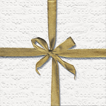 16 Servietten - 33 x 33 cm Moments Special gift white/ gold - geprägt,   geprägte Servietten,  Sonstiges -  Sonstiges,  Everyday,  lunchservietten,  Schleifen