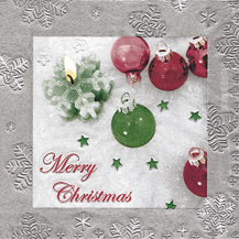 16 Servietten - 33 x 33 cm Moments - geprägt,  Weihnachten - Baumschmuck,   geprägte Servietten,  Weihnachten,  lunchservietten