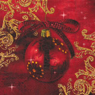 20 Servietten - 40 x 40 cm Red ball, dinnerservietten