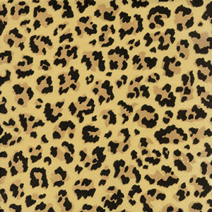 20 Servietten - 25 x 25 cm Leopard,  Tiere - Felle / Haut,  Everyday,  cocktail servietten