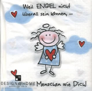 20 Servietten - 33 x 33 cm ,  Ereignisse - Liebe,  Weihnachten - Engel,  Sonstiges - Schriften,  Everyday,  lunchservietten