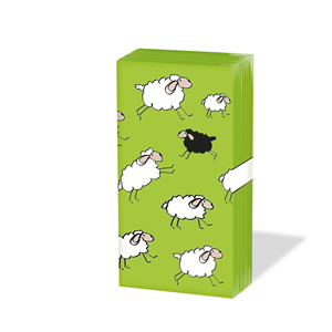 10 bedruckte Taschentücher ,  Tiere,  Ostern,  Frühjahr,  bedruckte papiertaschentücher,  Schafe