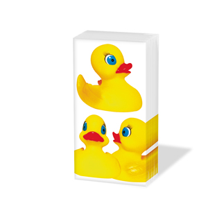 10 bedruckte Taschentücher ,  Tiere,  Sommer,  bedruckte papiertaschentücher,  Enten
