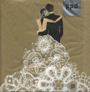 20 Servietten - 33 x 33 cm ,  Menschen - Personen,  Ereignisse - Hochzeit,  Everyday,  lunchservietten