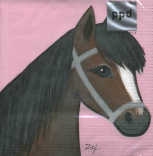 20 Servietten - 33 x 33 cm ,  Tiere - Pferde,  Everyday,  lunchservietten
