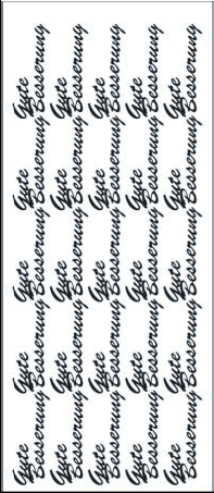 1 Stickers - 10 x 23 cm Gute Besserung - silber, Art - Stickers normal,  Farbe - silber,  Art - Stickers normal,  Jahreszeit - Everyday,  Gute Besserung