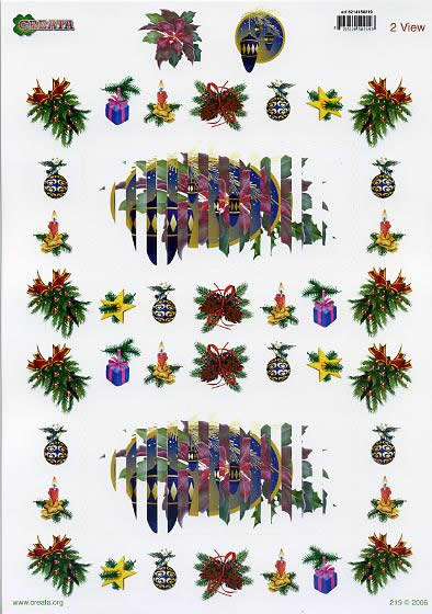 3D Bogen  - Format A4, Weihnachten - Weihnachtsstern,  Weihnachten - Geschenke,  Weihnachten - Baumschmuck,  Pickup,  Weihnachten,  3D Bogen,  Kerzen