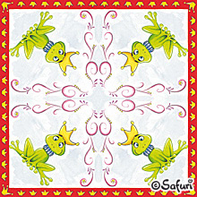 20 Servietten - 33 x 33 cm Der Froschprinz,  Sonstiges - Märchen,  Tiere - Frösche,  Sommer,  lunchservietten,  Der Froschprinz