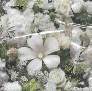 20 Servietten - 33 x 33 cm Anais FSC,  Blumen - Rosen,  Sommer,  lunchservietten
