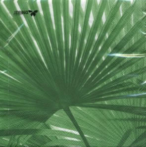20 Servietten - 33 x 33 cm Moa FSC,  Pflanzen -  Sonstige,  Sommer,  lunchservietten,  Palmwedel
