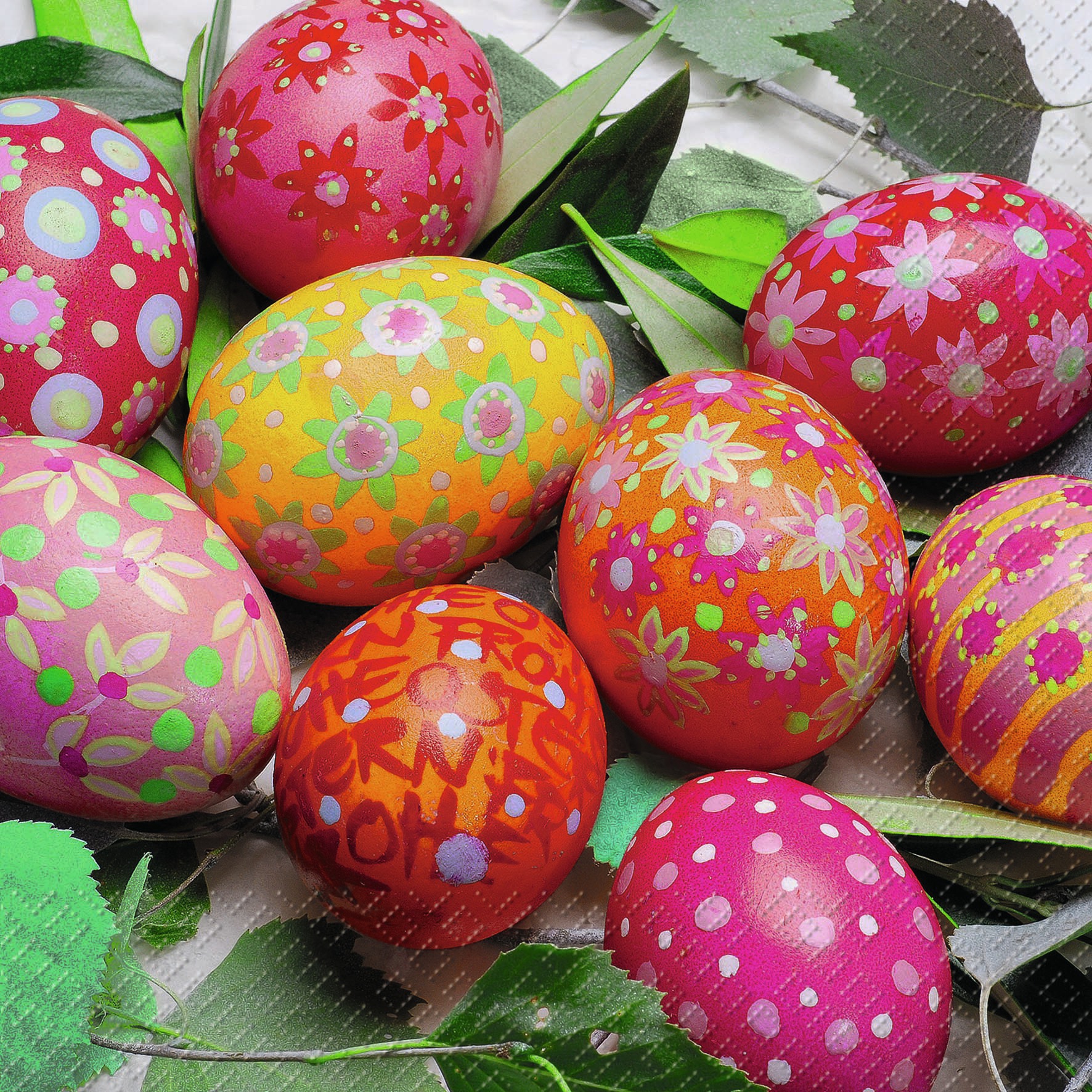 20 Servietten - 33 x 33 cm Osaka FSC,  Ostern - Ostereier,  Ostern,  lunchservietten