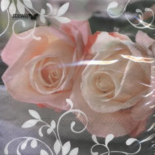 20 Servilletas - 33 x 33 cm Flamina FSC,  Las flores - las rosas,  Veranos,  comida servilletas