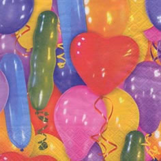 20 Servietten - 25 x 25 cm Balloons,  Ereignisse - Feier,  Everyday,  cocktail servietten