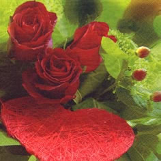 20 Servietten - 33 x 33 cm My Love for you,  Ereignisse - Liebe,  Blumen - Rosen,  Sommer,  lunchservietten,  Herzen