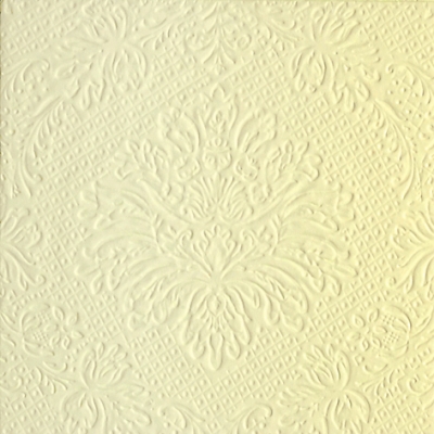 20 Servietten - 33 x 33 cm Luxury ivory,   Einfarbige Servietten,   geprägte Servietten,  Everyday,  lunchservietten