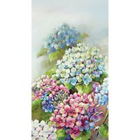 Guest towels 33x40 cm - Hydrangea shades