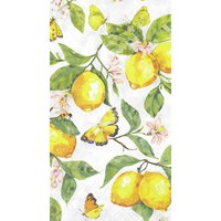 Guest towels 33x40 cm - Fresh lemons white