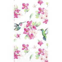 Guest towels 33x40 cm - Diligent hummingbirds white
