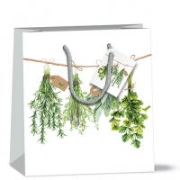 Geschenktasche 22x13x25 cm - Fresh Herbs