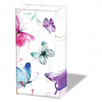 Handkerchiefs - Butterfly Collection White