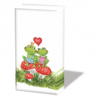 Handkerchiefs - Frogs in love