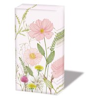 手帕 - Pastel flowers pink
