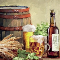 Serwetki 25x25 cm - Beer And Hops 