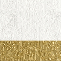 Serviettes 25x25 cm - Elegance Dip Gold 
