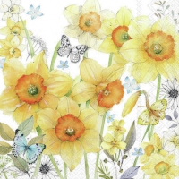 餐巾25x25厘米 - Classic Daffodils 
