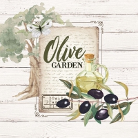 Servietten 25x25 cm - Olive Garden 