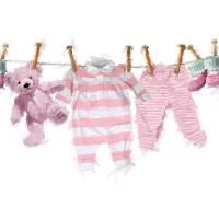 Serviettes 25x25 cm - Baby Girl Clothes 