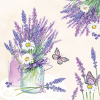 Servilletas 25x25 cm - Lavender Jar Cream 