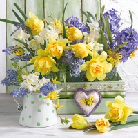 餐巾25x25厘米 - Mix Of Flowers 