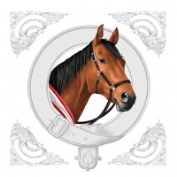Napkins 25x25 cm - Classic Horse 