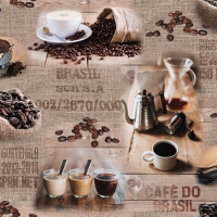 Napkins 25x25 cm - Brasil Coffee 
